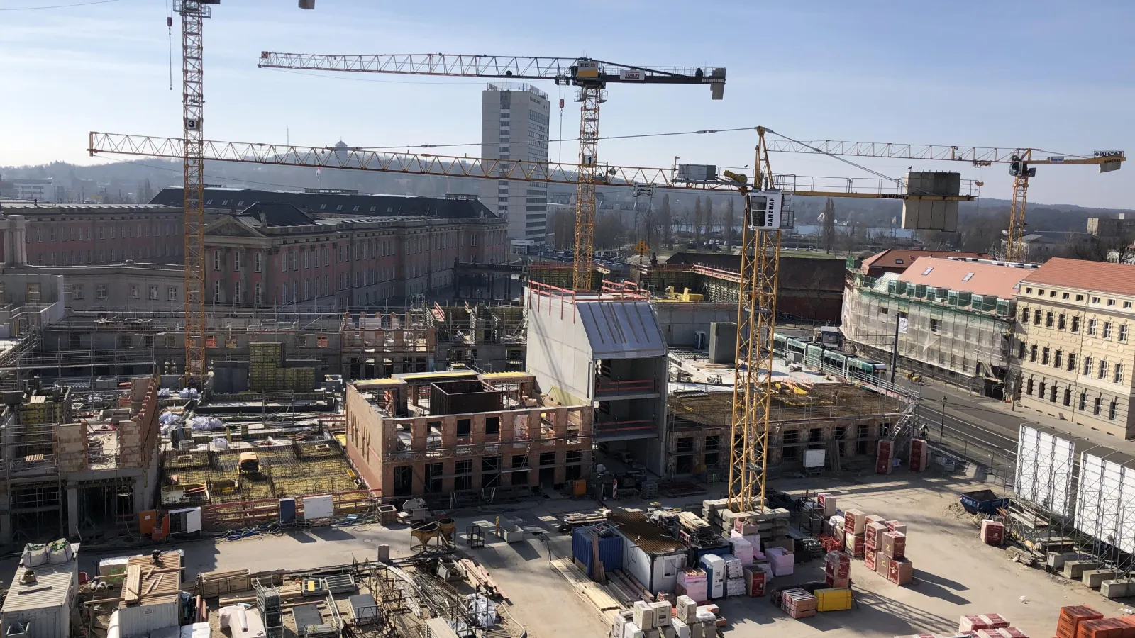 Foto einer Baustelle auf dem ehemaligen Gel?nde der Fachhochschule Potsdam