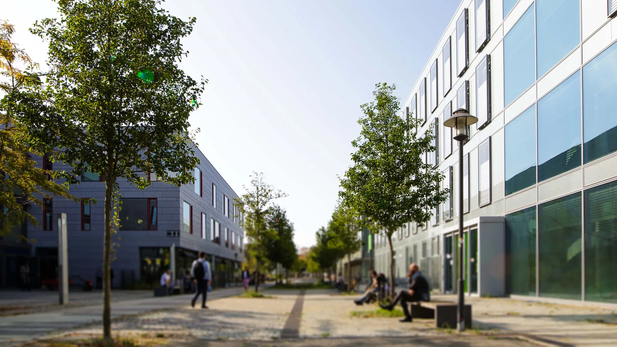 Campus der FH Potsdam mit Hauptgeb?ude und Haus D