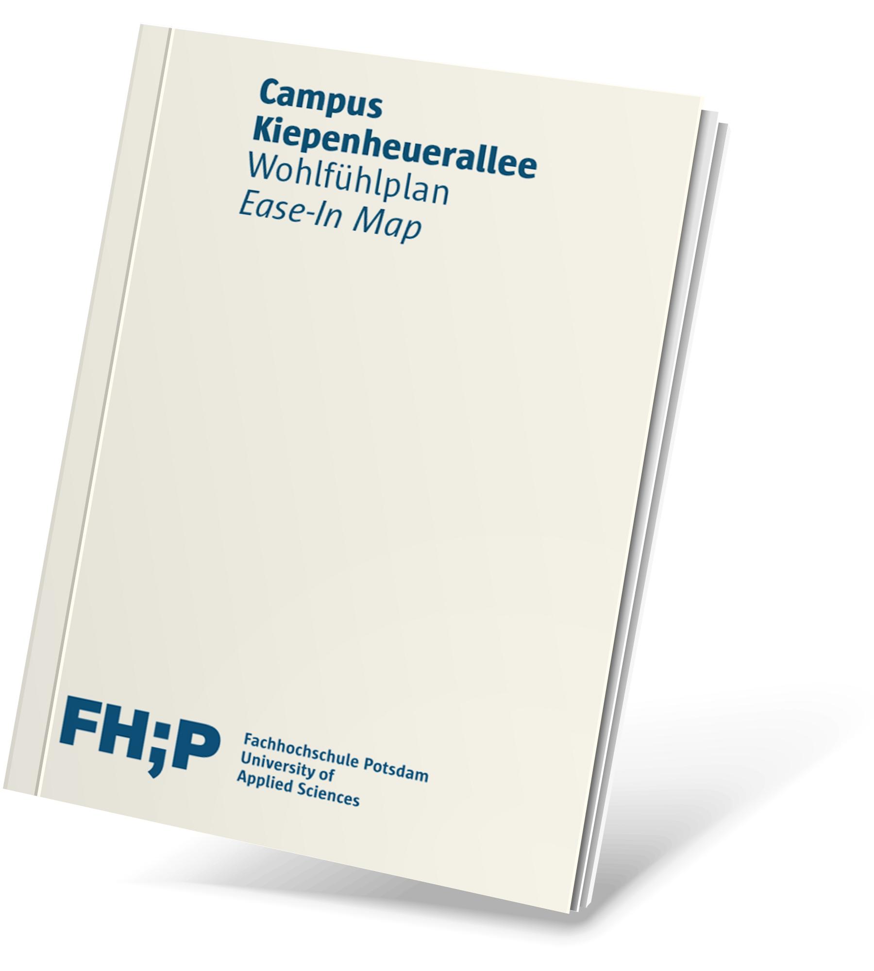 Cover mit der Aufschrift "Campus Kiepenheuerallee, Wohlfhlplan"