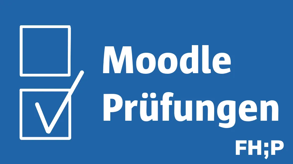 Bild mit H?kchenfelder-Icon und der Aufschrift "Moodle Prfungen"