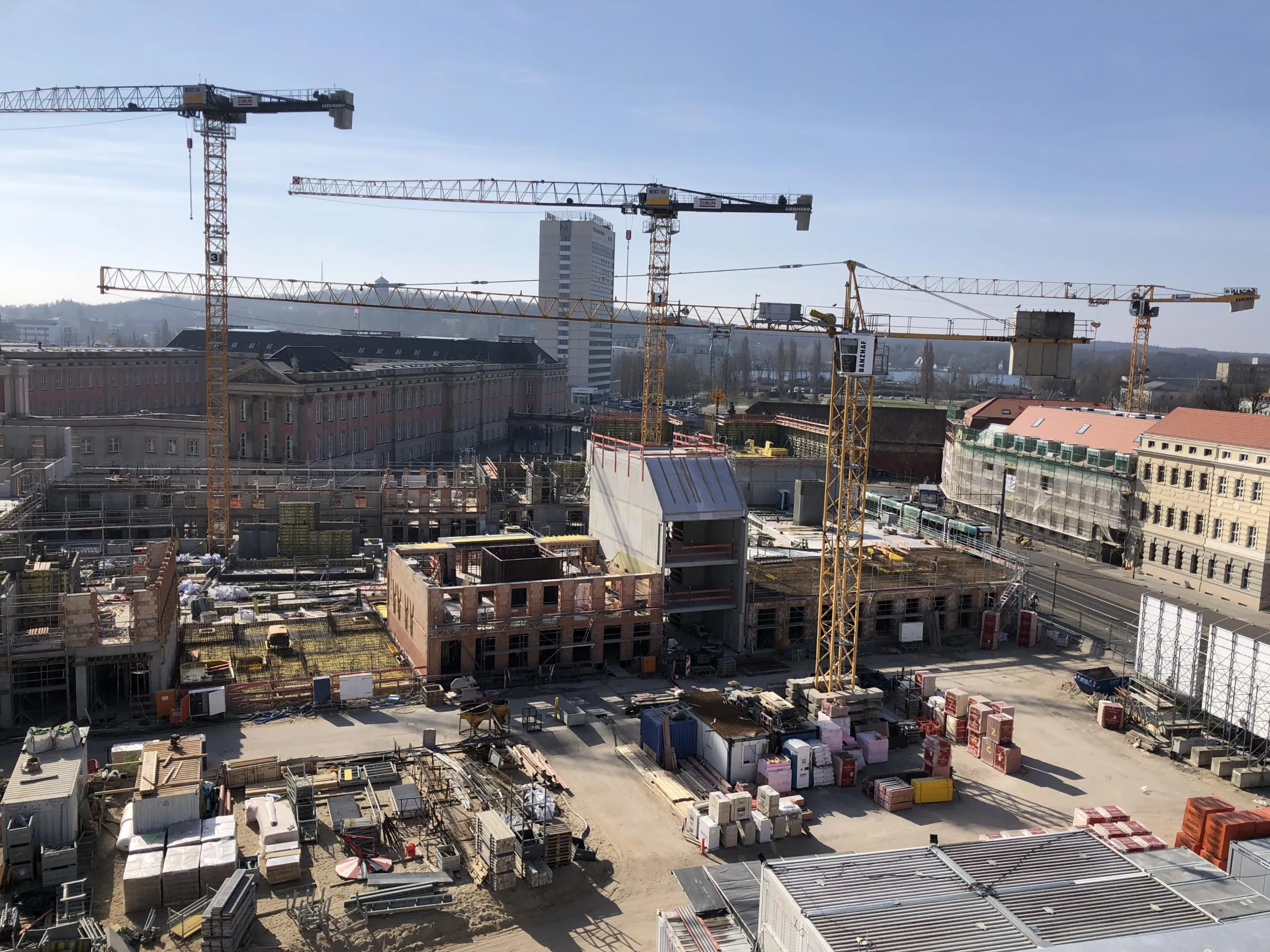 Foto einer Baustelle auf dem ehemaligen Gel?nde der Fachhochschule Potsdam