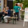 Das FHP Mobil zu Besuch bei "Demokratie sucht das Wort" in Wittenberge, einer Veranstaltung des Demokratie Forum Prignitz